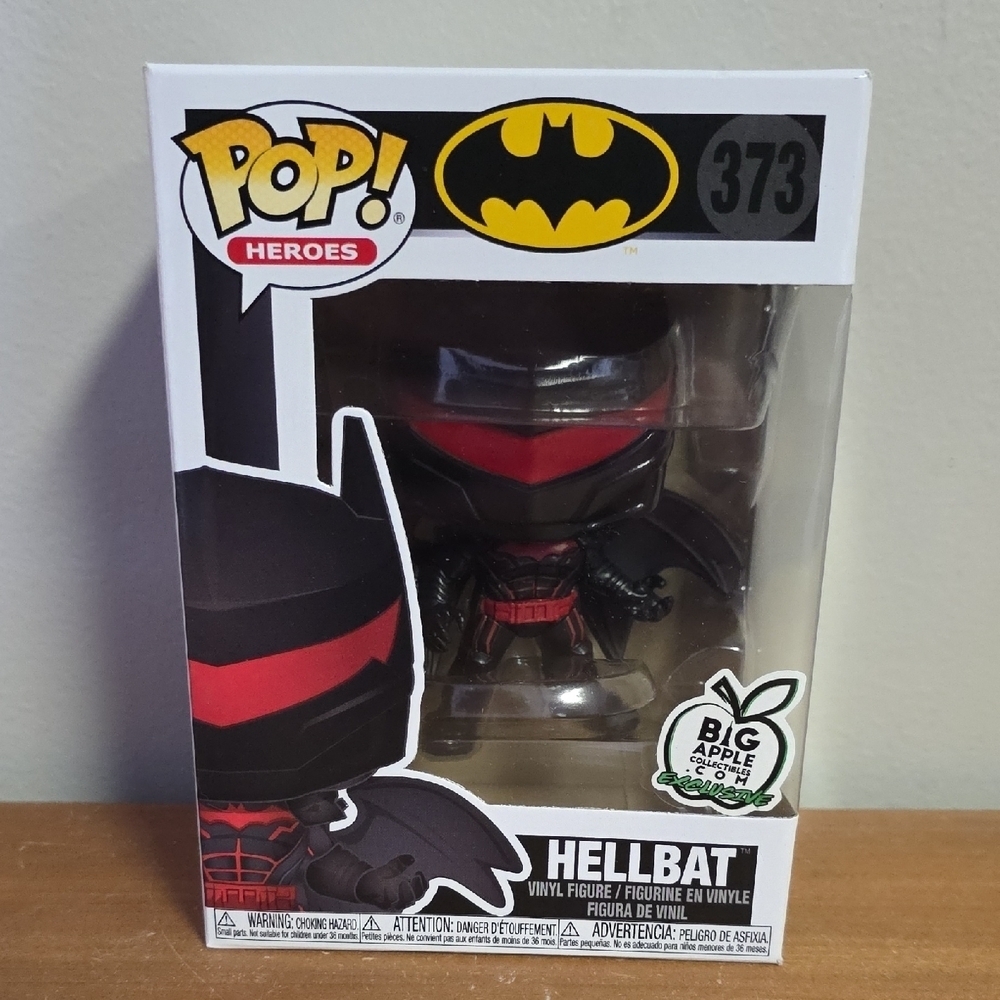 Funko Pop Heroes Hellbat Figure - Black and Red